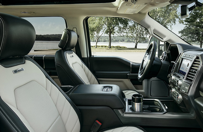 2020 Ford Super Duty front seats side view