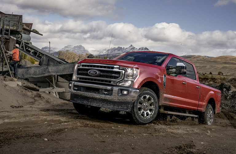 2020 Ford Super Duty F-250 on an incline