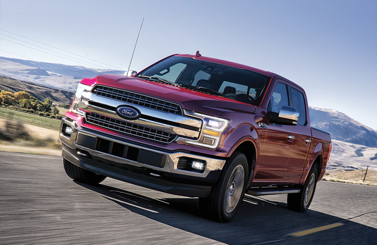 2020 Ford F-150 truck on a road