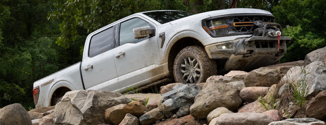 2024 Ford F-150 Tremor on a rocky incline