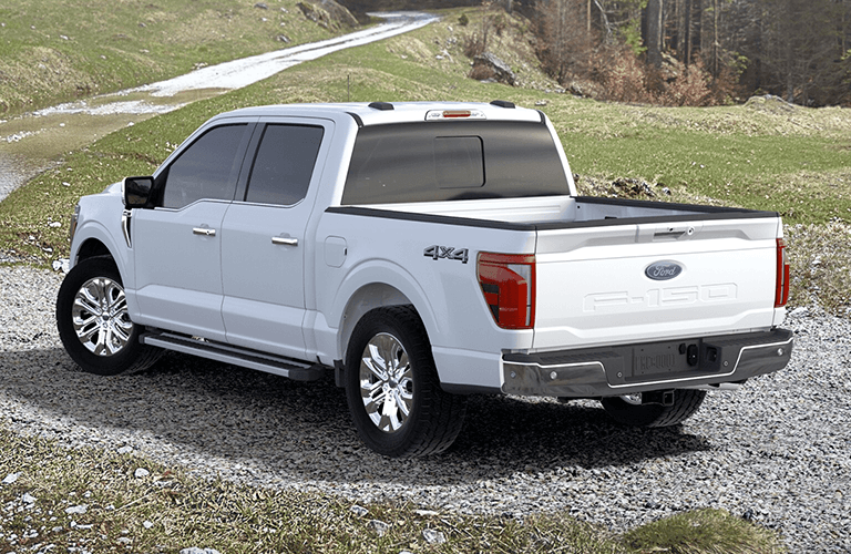2024 Ford F-150 Lariat rear view in white