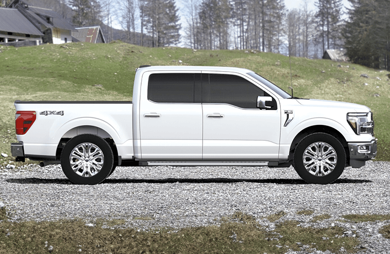 2024 Ford F-150 Lariat in white side view