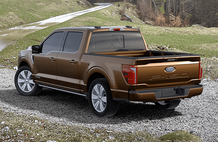 2024 Ford F-150 Platinum in brown rear view