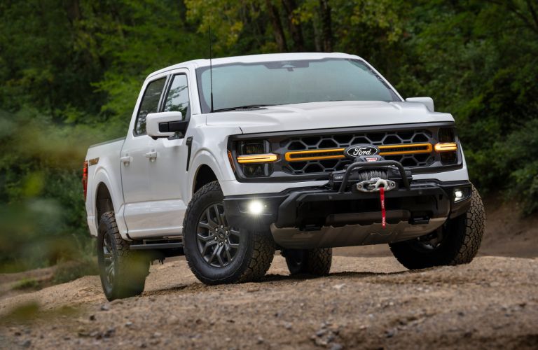 2024 Ford F-150 Tremor in white on dirt