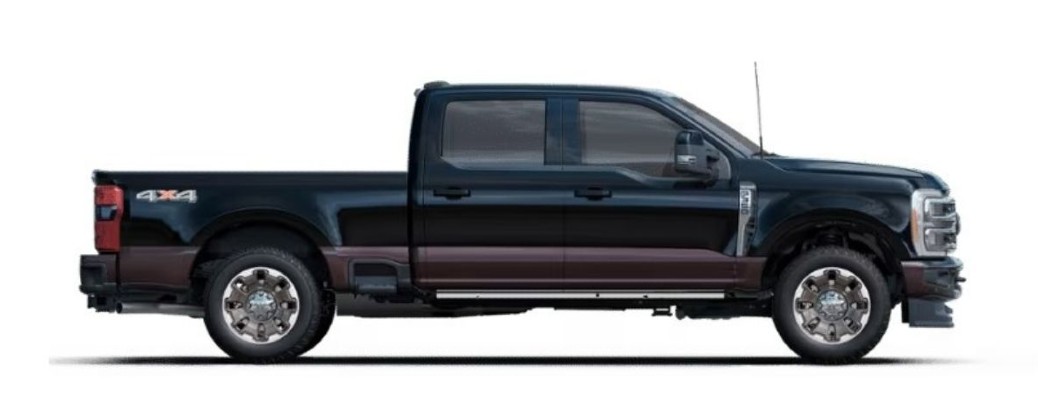 2024 Ford Super Duty side view on white
