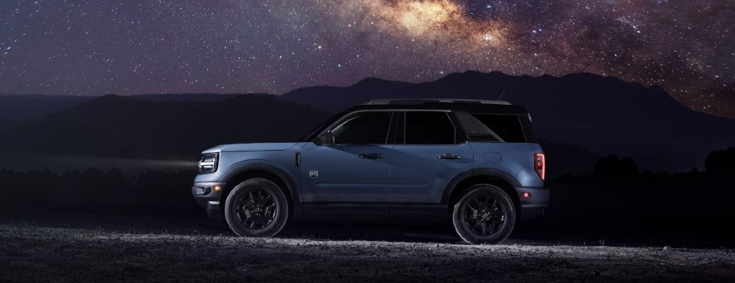 2024 Ford Bronco Sport side view at night