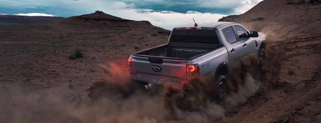 2024 Ford Ranger XLT driving in dirt