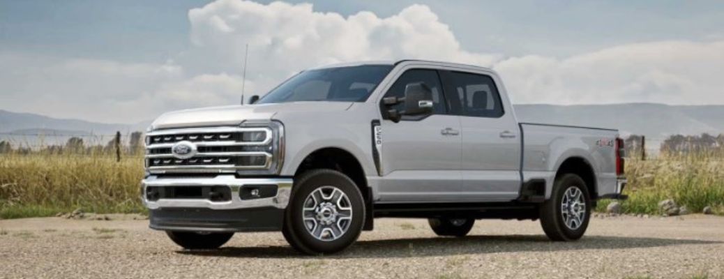 2025 Ford Super Duty front and side view