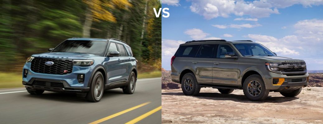 2025 Ford Explorer versus 2025 Ford Expedition