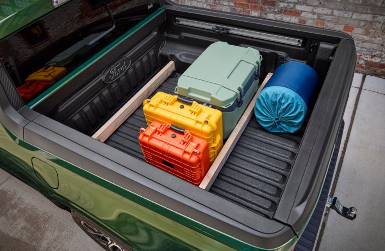 Ford Maverick FlexBed system with dividers in