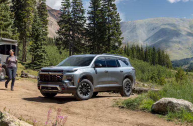 2025 Chevy Traverse on a mountain road