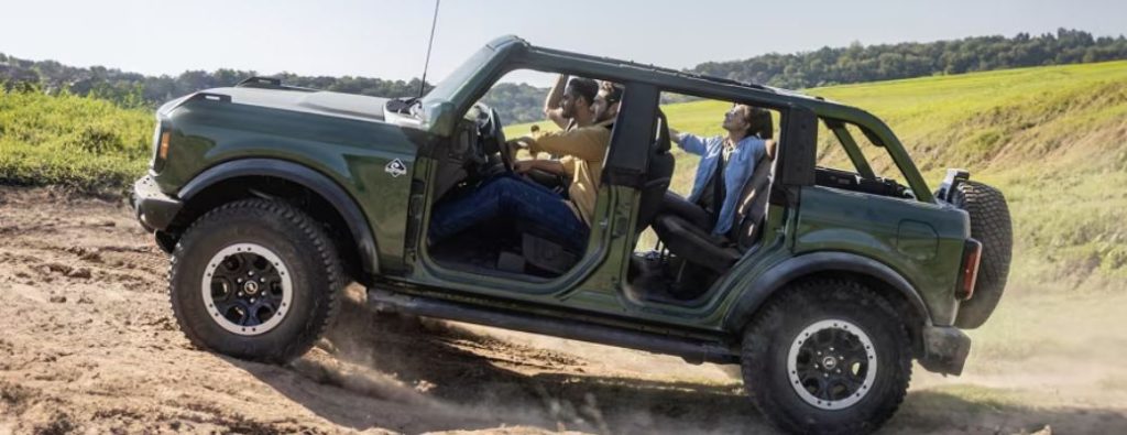 2025 Ford Bronco on an incline