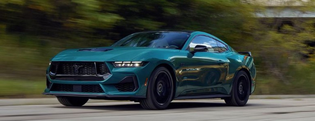 2026 Ford Mustang side view driving