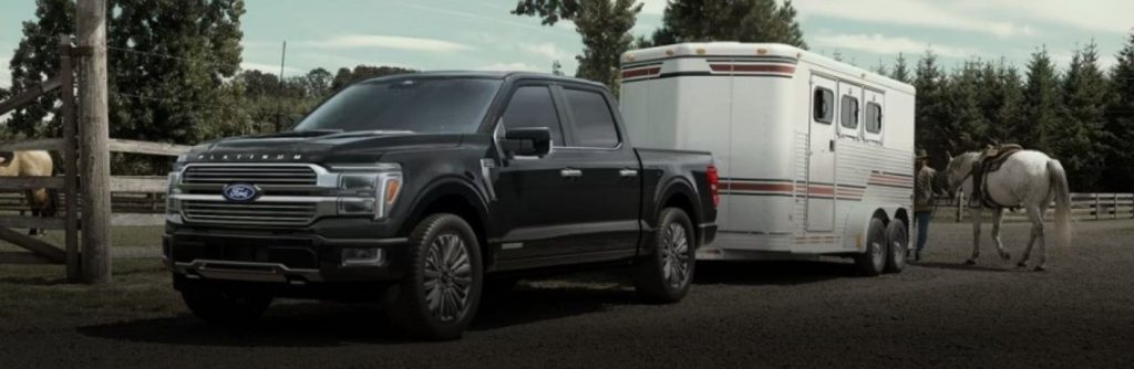 2026 Ford F-150 towing a trailer