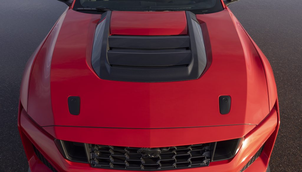 2026 Ford Mustang Dark Horse SC end close up