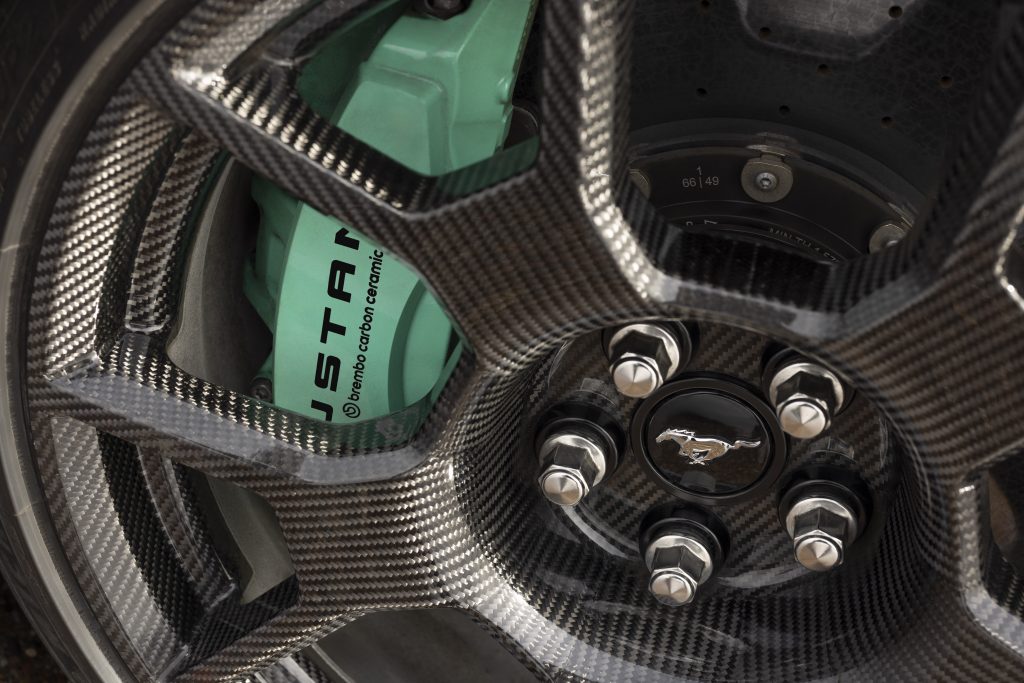 2026 Ford Mustang Dark Horse Track Pack wheel close up