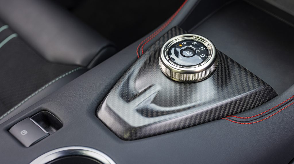 2026 Mustang with Track Pack gearshift