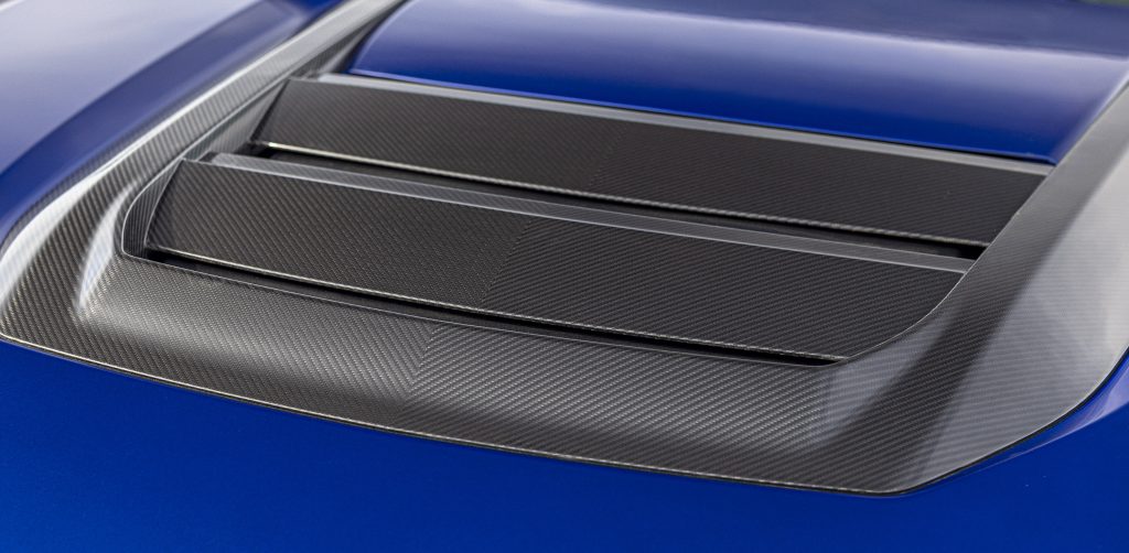 2026 Mustang with Track Pack vents close up