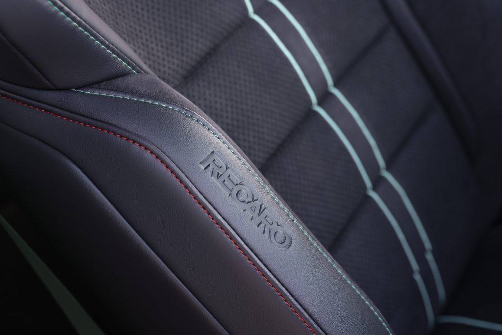 2026 Mustang with Track Pack seating close up