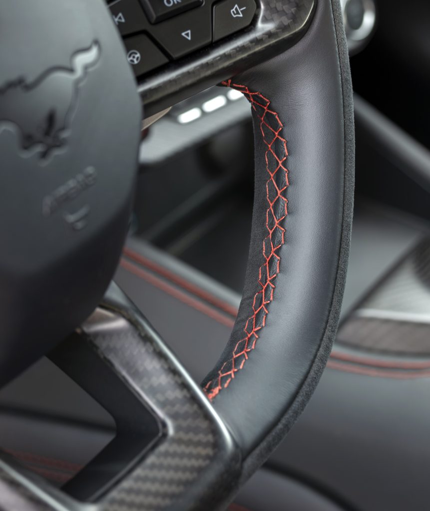 2026 Mustang with Track Pack steering wheel