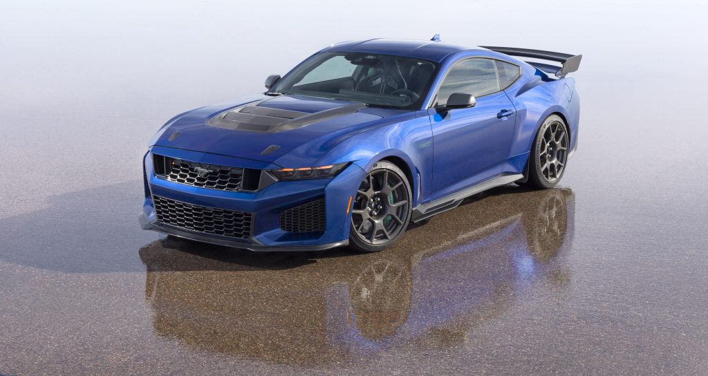 2026 Mustang with Track Pack front and side angle