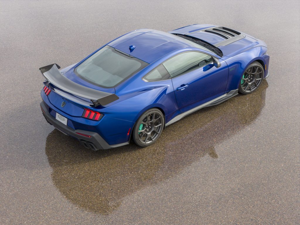 2026 Mustang with Track Pack overhead view