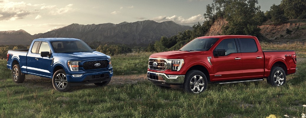 2023 Ford F-150 models side by side