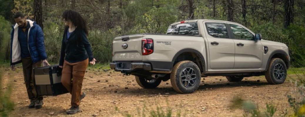 2026 Ford Ranger rear and side angle