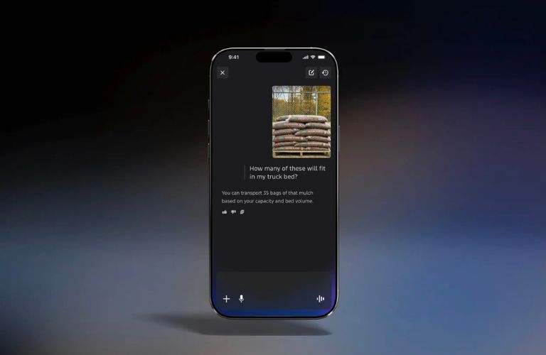 Ford AI technology on a phone screen