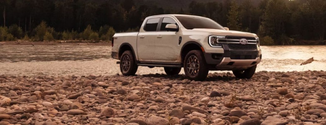 2026 Ford Ranger parked on rocks