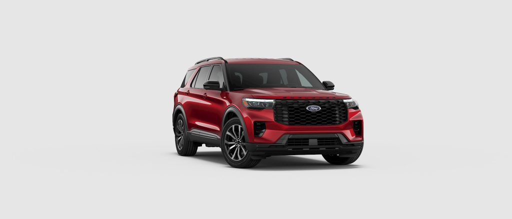 2026 Ford Explorer Rapid Red Metallic Tinted Clearcoat