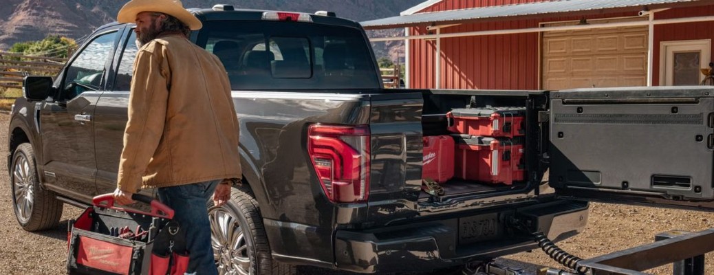 How much weight can a 2026 F-150 carry in the bed?