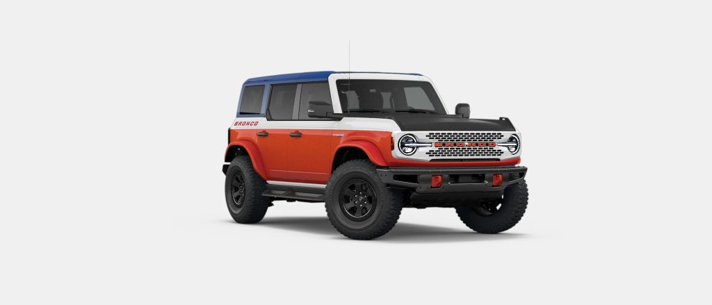 2026 Ford Bronco Oxford White with Code Orange