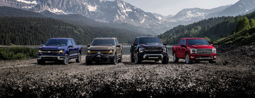 2026 Ford F-150 models lined up