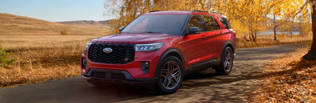 2026 Ford Explorer on a road