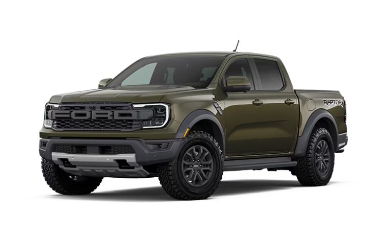 2026 Ford Ranger Raptor trim on white