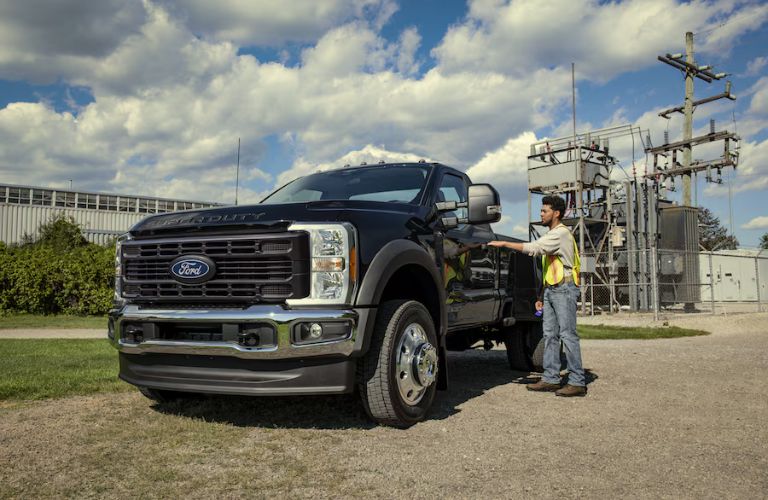 2027 Super Duty front and side angle