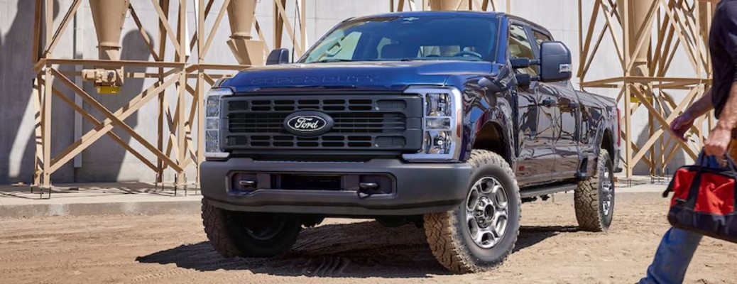 2027 Ford Super Duty commercial front and side view