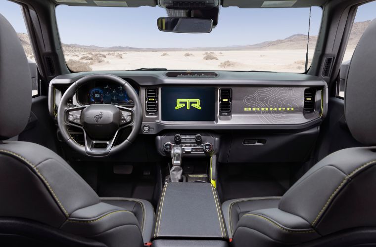 2027 Ford Bronco RTR front dashboard