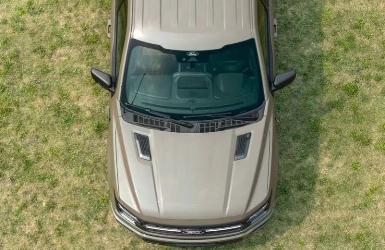 overhead view of the Ford F-150