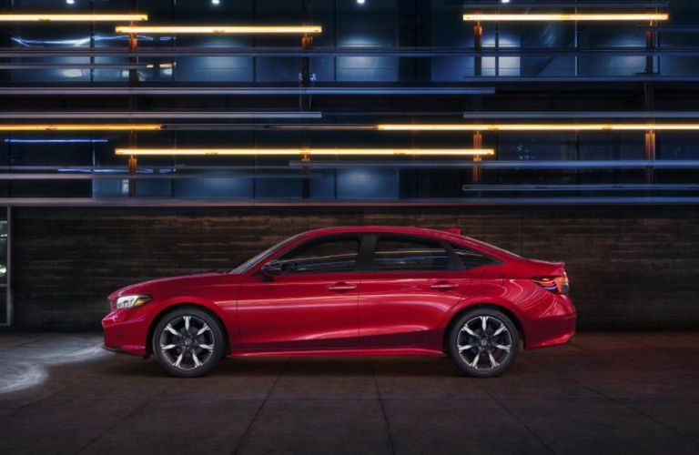 side view of the 2025 Honda Civic Hybrid