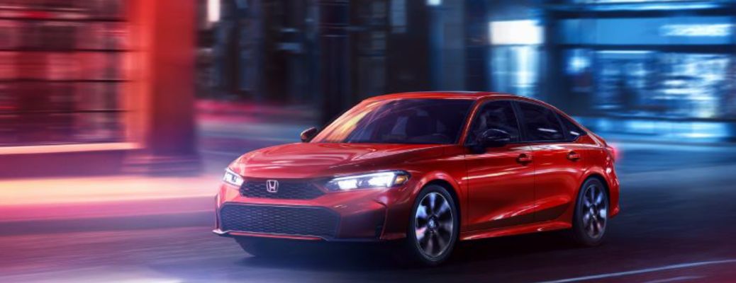 front and side view of the 2025 Honda Civic Hybrid