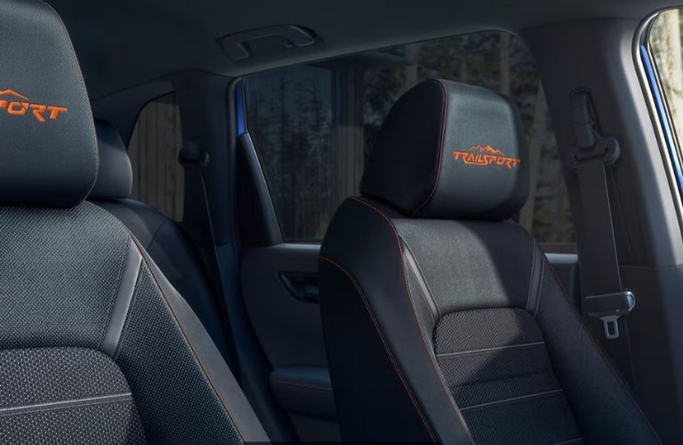 close up of seats in a Honda