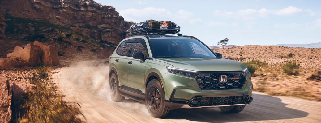 front view of a Honda off-roading