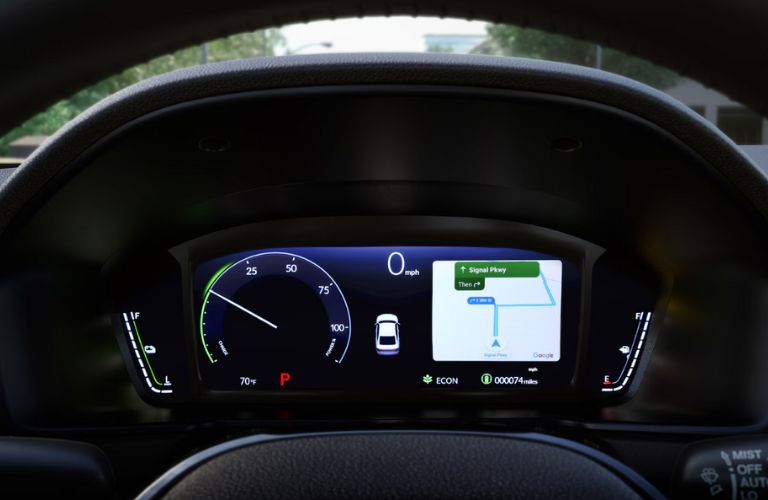 Google Maps view in a Honda
