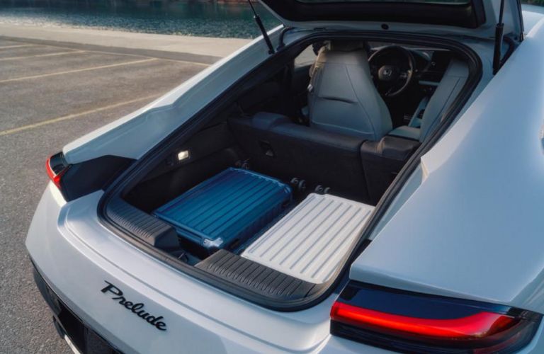 cargo area of the 2026 Honda Prelude