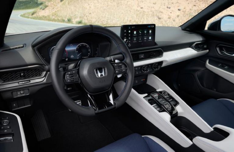 steering wheel of the 2026 Honda Prelude with Honda S+ Shift Performance Mode
