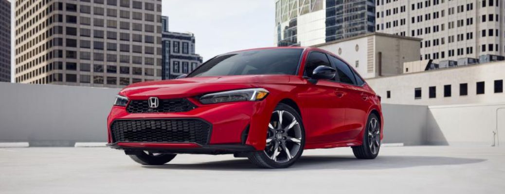 front and side view of a Honda