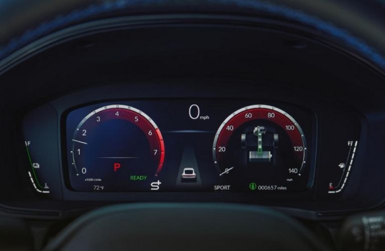 digital instrument cluster of the 2026 Honda Prelude