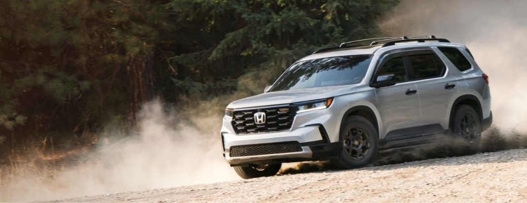 front view of a Honda off-roading